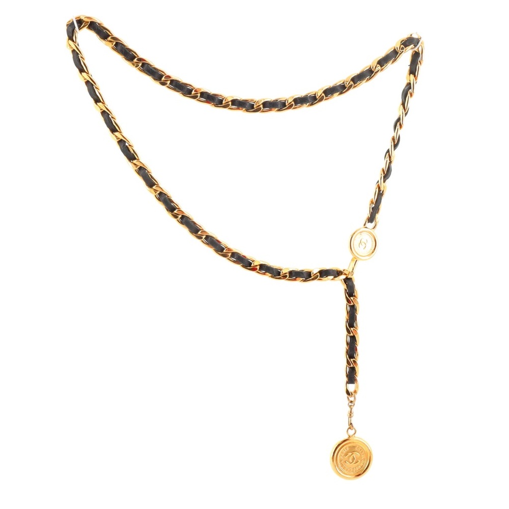 CHANEL Vintage Medallion Chain Belt
